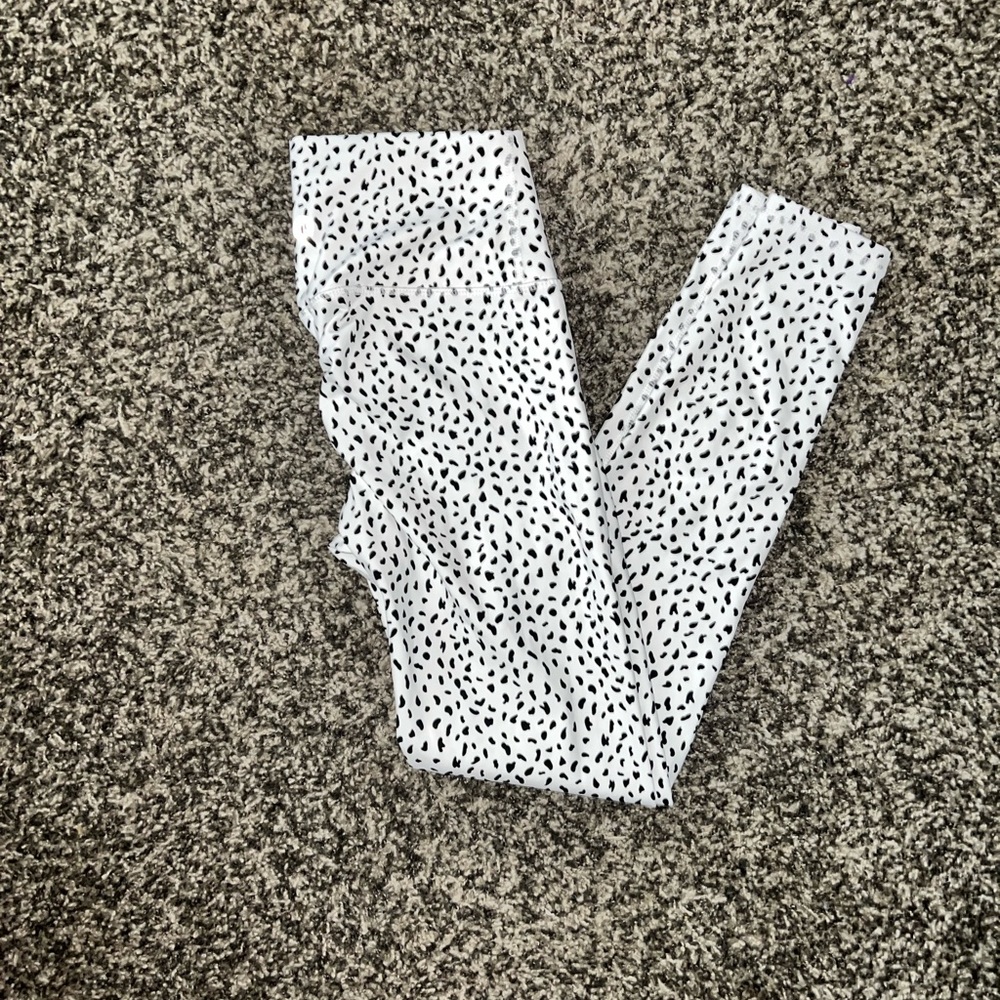 Polka dot workout pants